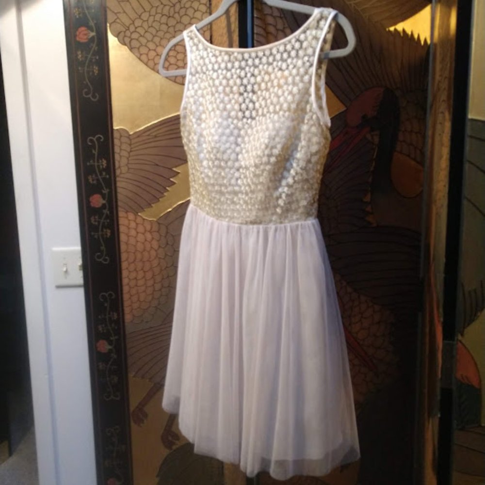 Aqua brand Tulle Skirt Party Dress for Homecoming